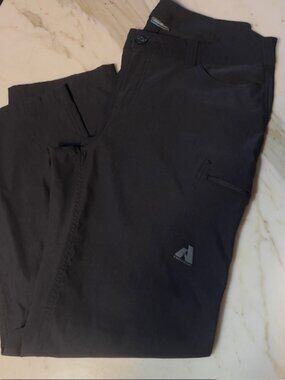 Eddie Bauer Black Plus Size16W Pants with Stretch Trekking/Travel